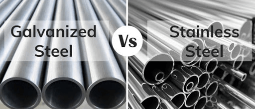 stainless steel pipe vsgalvannized steel pipe