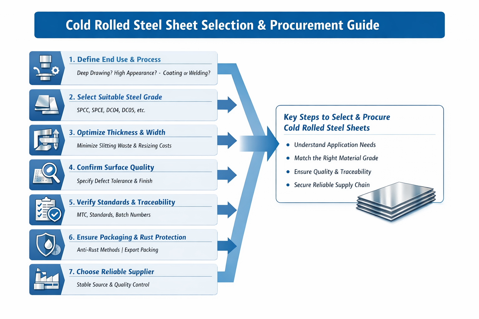 cold rolled steel sheet selection&procurement guide