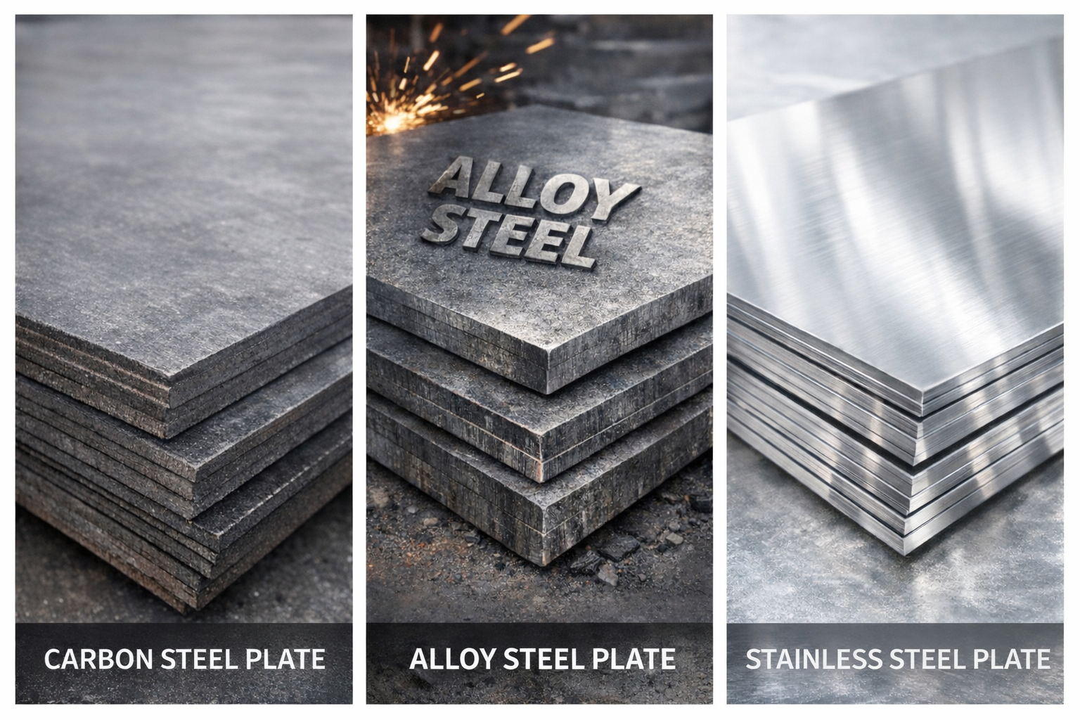 Steel sheet of different materials
