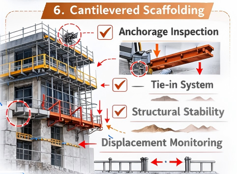 Cantilevered Scaffolding