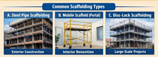 Scaffolding Types Basic How to Properly Use Scaffolding for High-Altitude Work? | Sino East