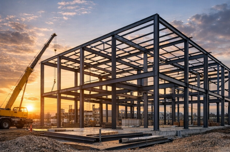 Square steel tubes for construction