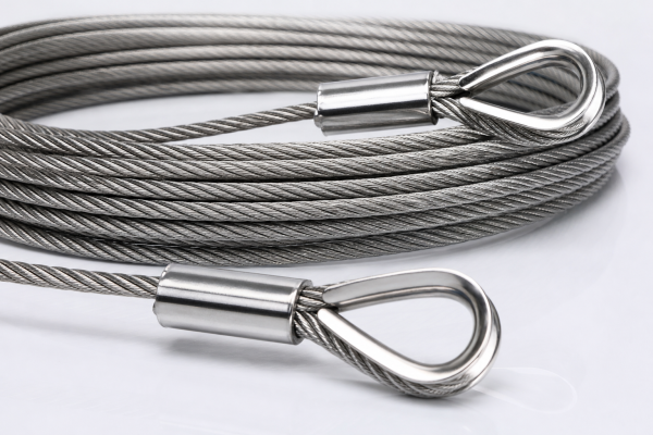 AISI 316 marine grade stainless steel wire rope cable 7x19 with rigging fittings